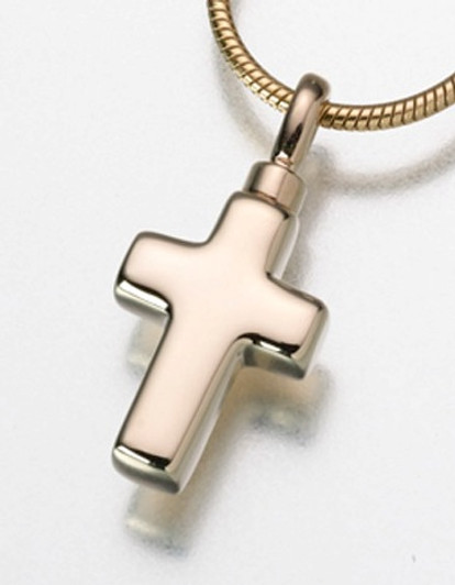 Brass Cross Cremation Jewelry