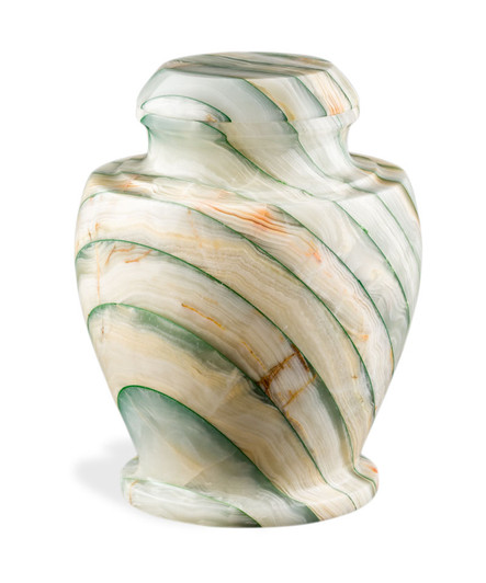 Carpel Onyx Green Marble Cremation Urn