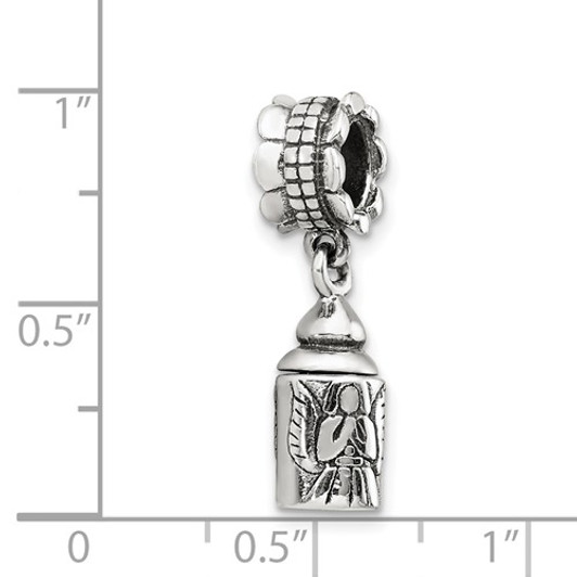 Angel Sterling Silver Cremation Jewelry Dangle Bead Charm