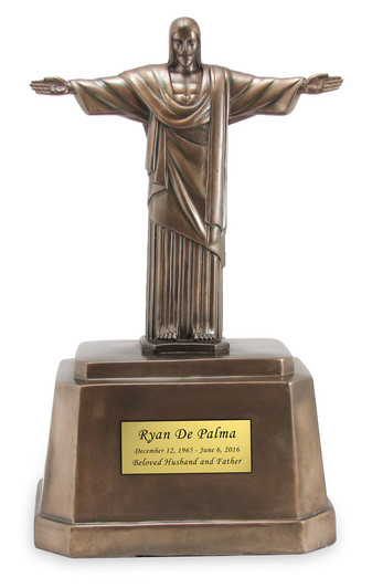 Christ The Redeemer Cold Cast Bronze Finish Cremation Urn