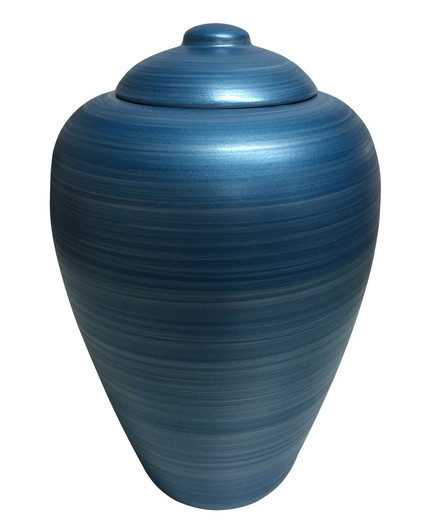 Classic Blue Oceane Sand and Gelatin Biodegradable Cremation Urn