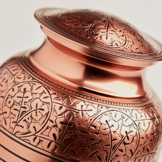 Copper Oak Brass Cremation Urn
