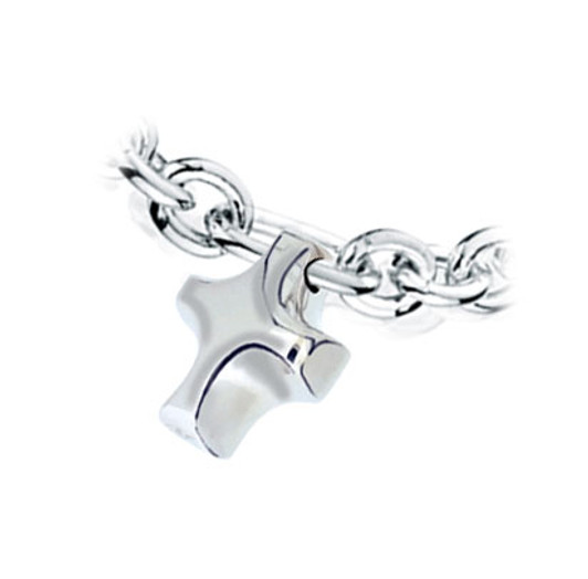 Cross Charm Sterling Silver Cremation Jewelry