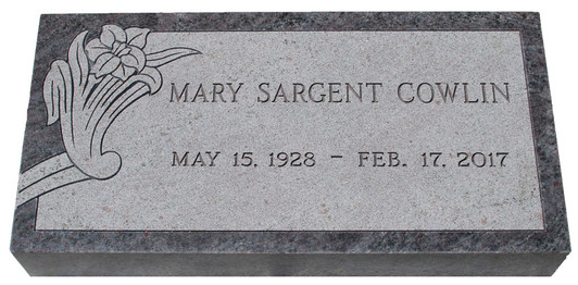 Design Your Own Bahama Blue Granite Cemetery Grave Marker