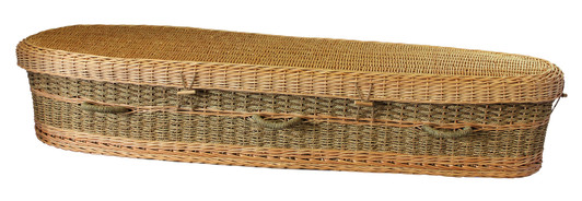 5' 9" Eco Friendly Woven Seagrass Casket