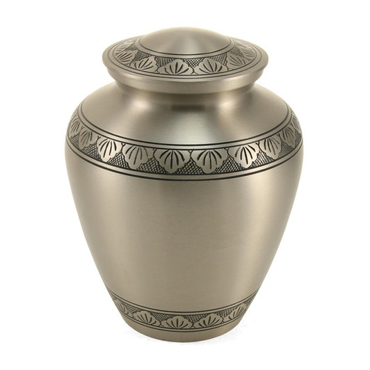 Elite Athena Pewter Brass Cremation Urn - Engravable