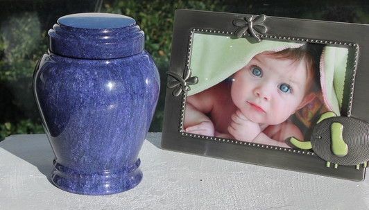 Embrace Blue Keepsake Cremation Urn