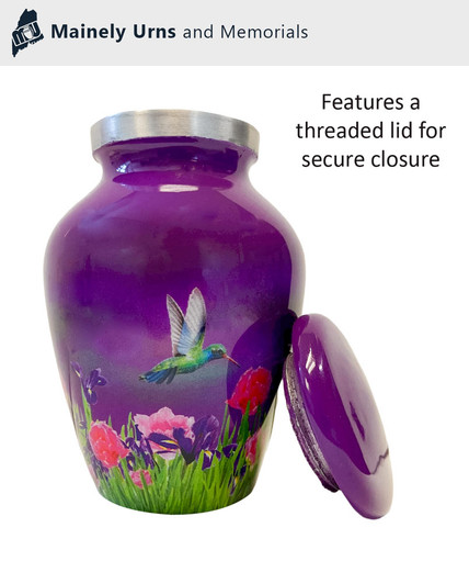 Enchanted Hummingbird Keepsake Cremation Urn