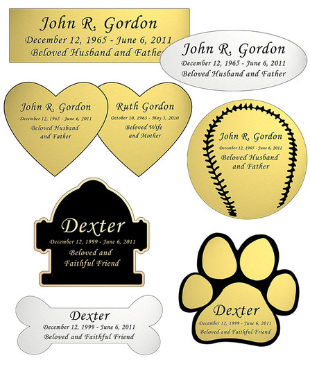 Engraved Nameplate - Choose Style, Color and Size