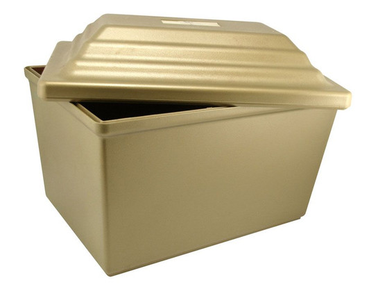 Fortress Cremation Urn Burial Vault - White - Made in the U.S.A.