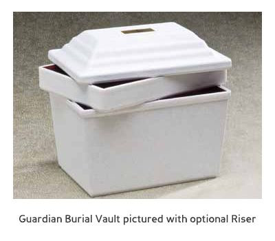 Clark 12 Guage Stainless Steel Urn Burial Vault for a cremation urn