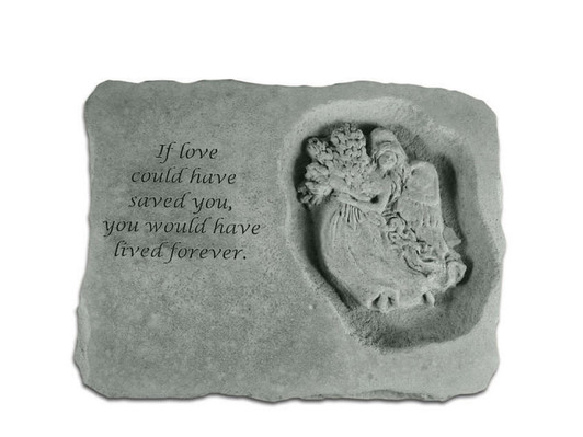 Garden Accents - If Love Could - With Angel - Memorial Garden Stone