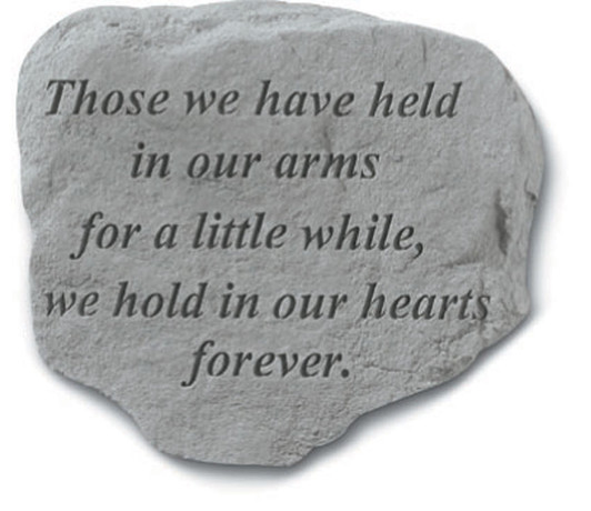 Garden Accents - Those We Have Held - Memorial Garden Stone