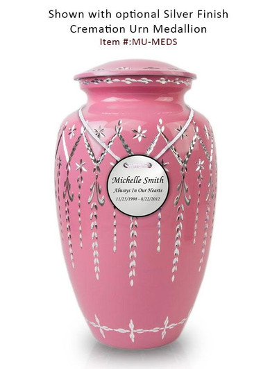 Pink Garland Drop Cremation Urn