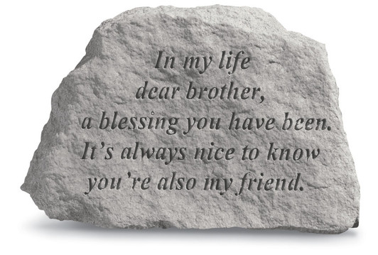 Great Thoughts - In My Life - Memorial Garden Stone