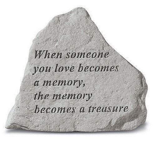 Great Thoughts - When Someone You - Memorial Garden Stone