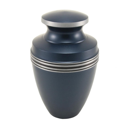 Grecian Blue Cremation Urn - Engravable