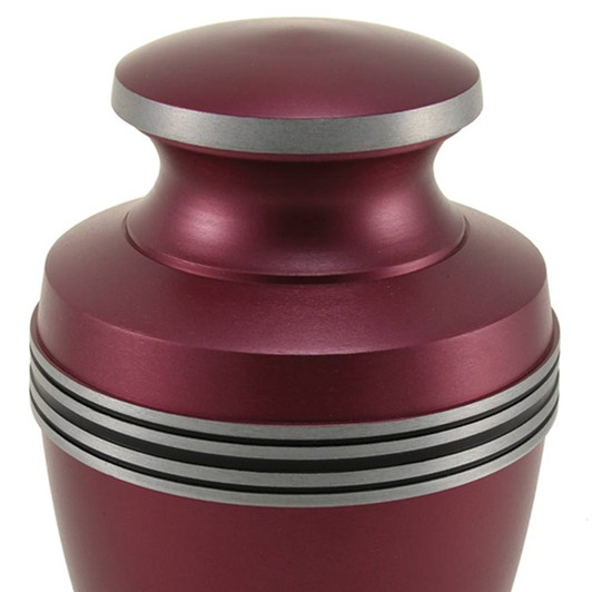 Grecian Magenta Cremation Urn - Engravable