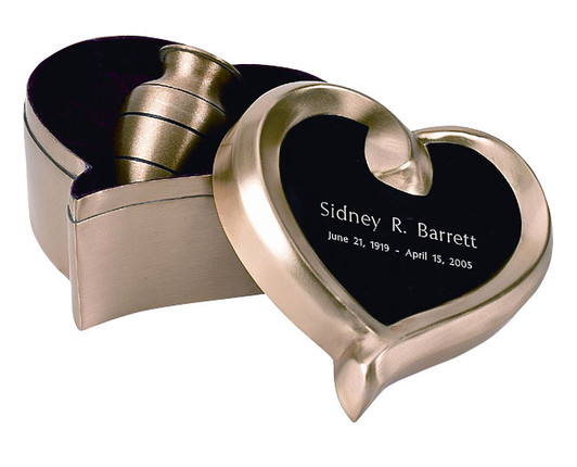 Heart Keepsake Set - Bronze - Engravable