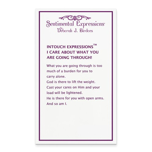 I Care About What You Are Going Through Sterling Silver Memorial Jewelry Pendant