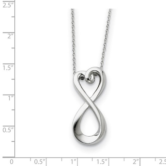 Infinite Love Sterling Silver Memorial Jewelry Pendant