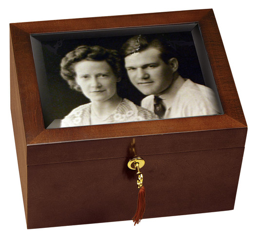 Large Windsor Cherry Photo Box Cremation Urn