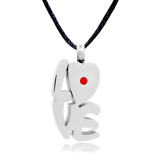 Love Stainless Steel Cremation Jewelry Pendant Necklace