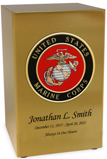 Marine Corp Bronze Finish Beaumont Cremation Urn