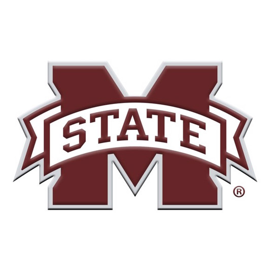 Mississippi State Aluminum Embossed NCAA College Logo Emblem