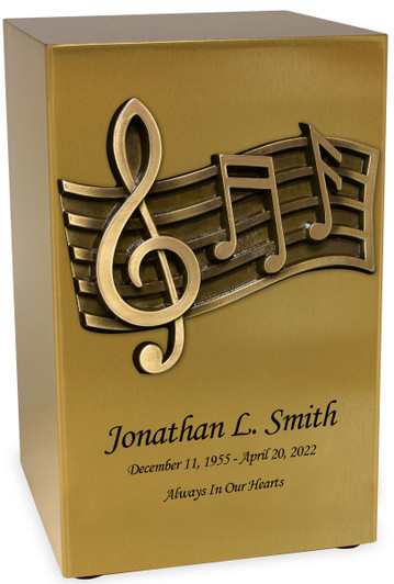 Music Bronze Finish Beaumont Cremation Urn