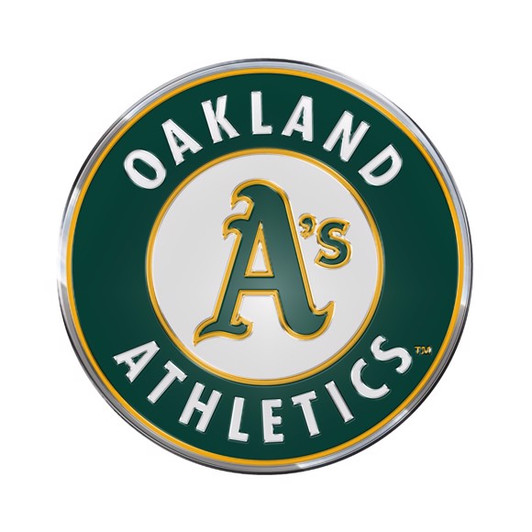 Oakland A's Aluminum Embossed Baseball Logo Emblem