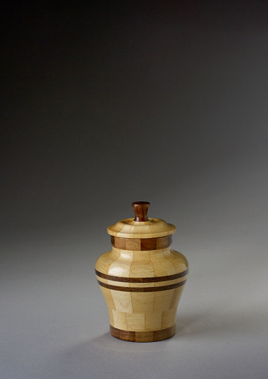 Keepsake Peace Maple and Black Walnut Wood Cremation Urn