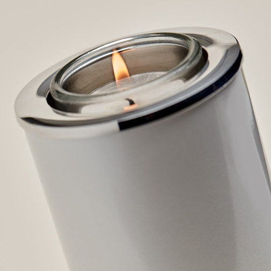 Pearl White Tealight Memory Keepsake Candle Cremation Urn
