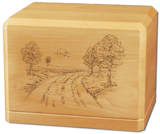 Road Home Classic Maple Wood Cremation Urn