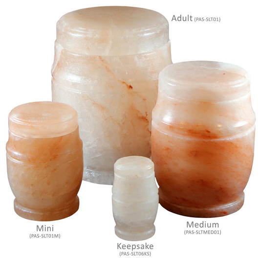 Athena Rock Salt Medium Biodegradable Cremation Urn