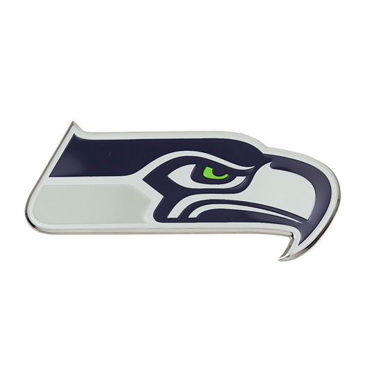 Seattle Seahawks Aluminum Embossed Football Logo Emblem