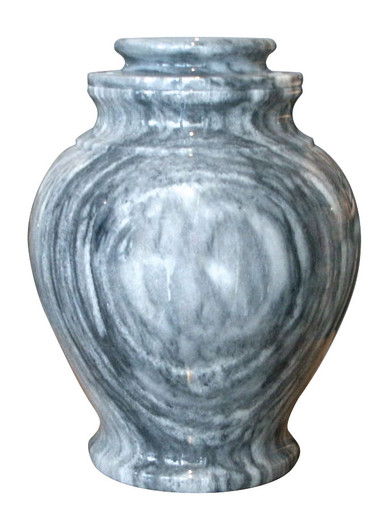 Serenity Cashmere Gray Marble Cremation Urn