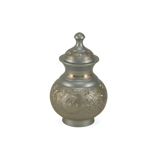 Silver Engraved Cremation Urn- 3 Sizes