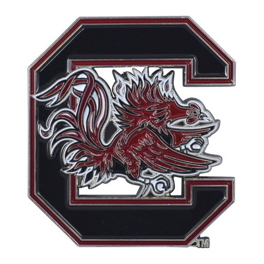 South Carolina Aluminum Embossed NCAA College Logo Emblem