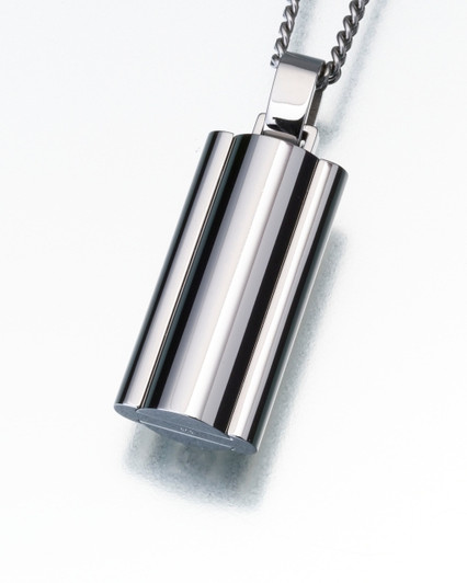 Stainless Steel Flask Necklace Narrow Cremation Jewelry