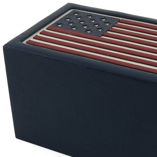 Star Spangled Banner MDF Wood Cremation Urn