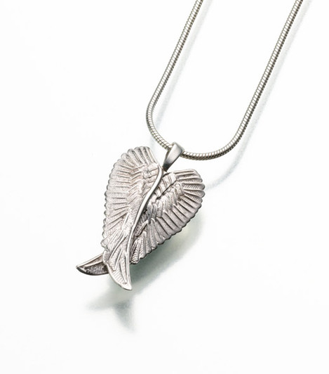 Sterling Silver Angel Wings Cremation Jewelry