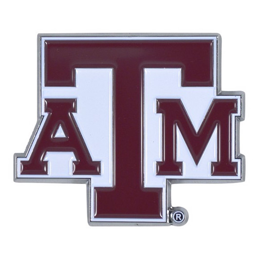 Texas A&M Aluminum Embossed NCAA College Logo Emblem