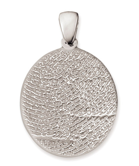 Thumbies 3D Fingerprint Sterling Silver Keepsake Memorial Pendant/Charm