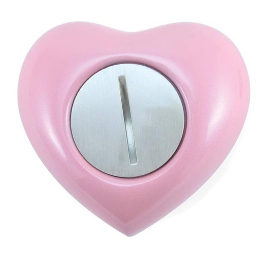 Arielle Paw Prints Pink Heart Keepsake Cremation Urn - Engravable