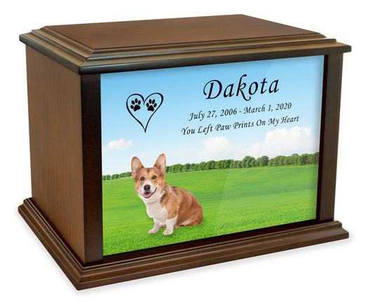 Pembroke Welsh Corgi True Companion Dog Photo Pet Cremation Urn