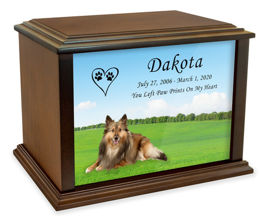 Sheltie True Companion Dog Photo Pet Cremation Urn