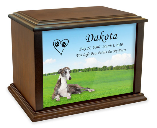 Whippet True Companion Dog Photo Pet Cremation Urn