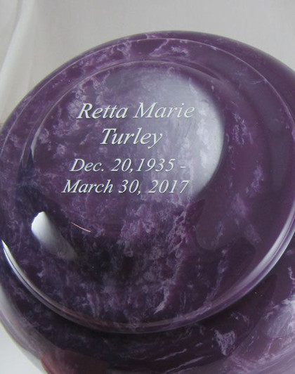 Ruby Grecian Cremation Urn - Engravable