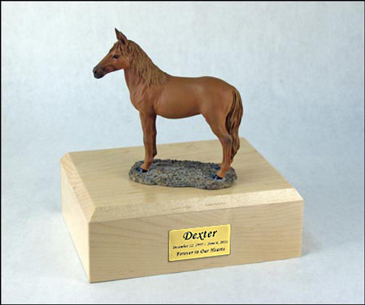 Chestnut Standing Horse Urn